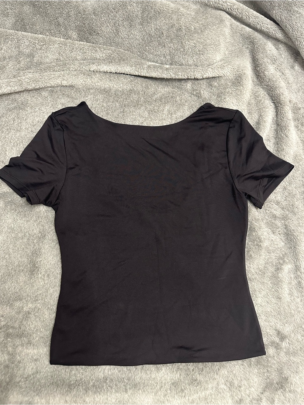 Classic Black Short Sleeve Scoop Neck Tee
